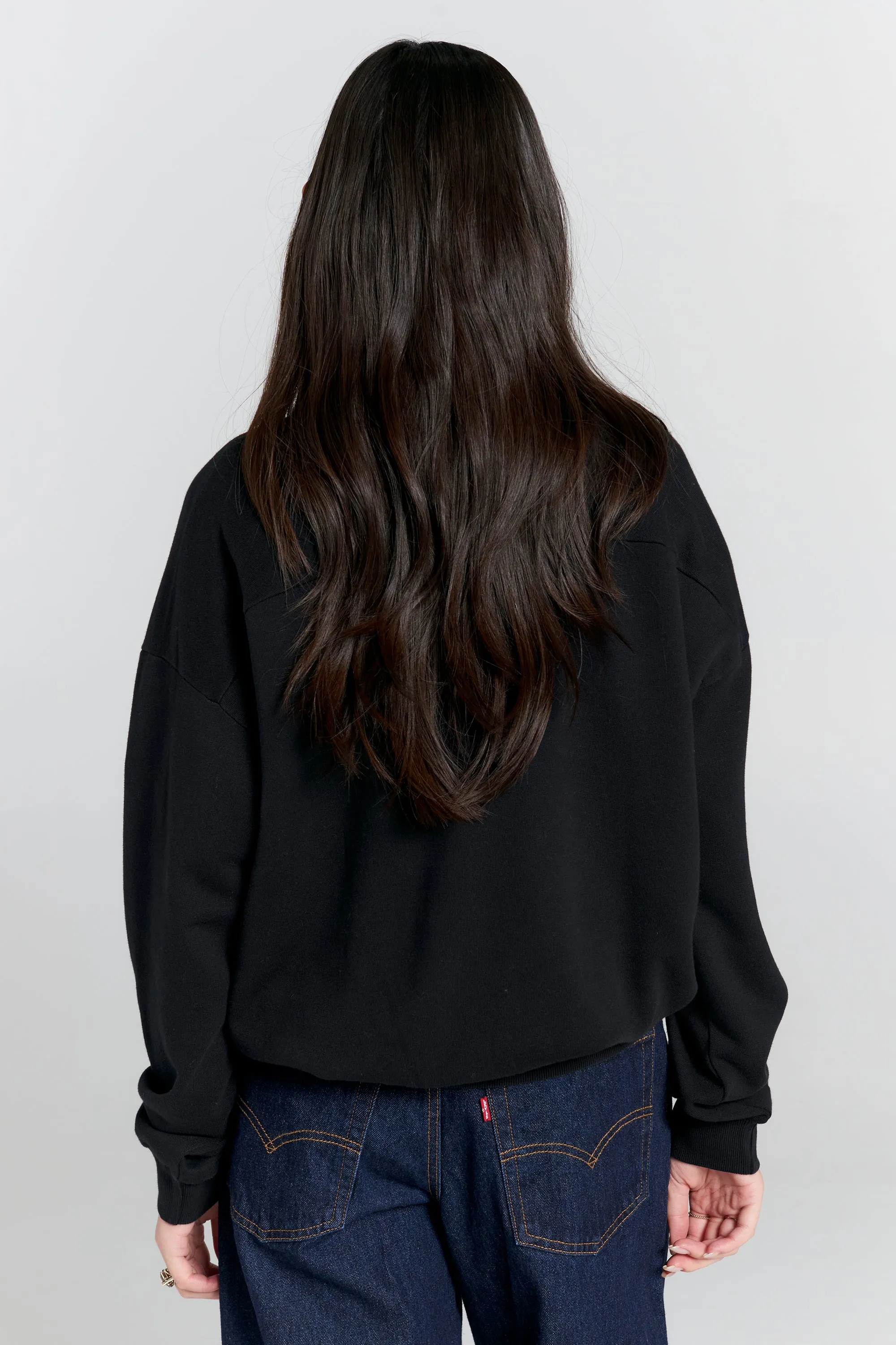 Runaway College Organic Cotton Crewneck Sweatshirt Black sold by Karen Walker product image thumbnail 3