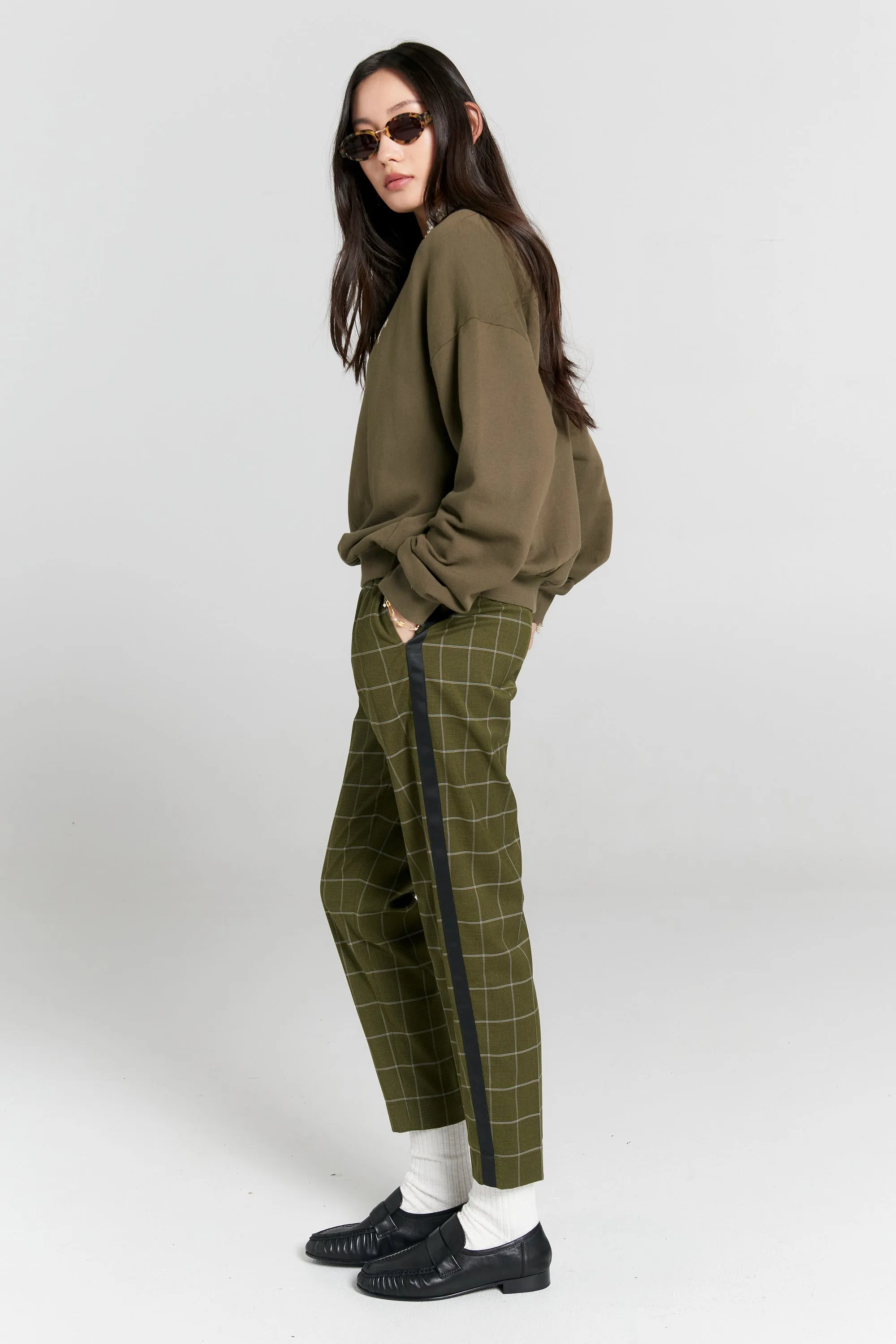 Runaway Girl Organic Cotton Crewneck Sweatshirt Hunter Green sold by Karen Walker product image thumbnail 2