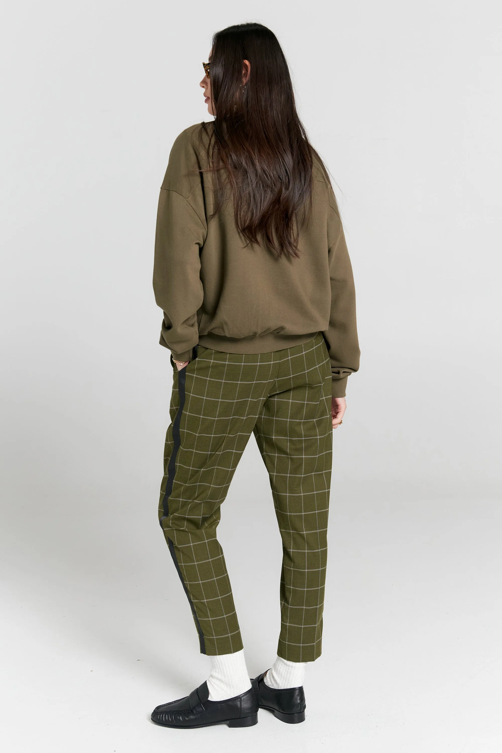 Runaway Girl Organic Cotton Crewneck Sweatshirt Hunter Green sold by Karen Walker product image thumbnail 3