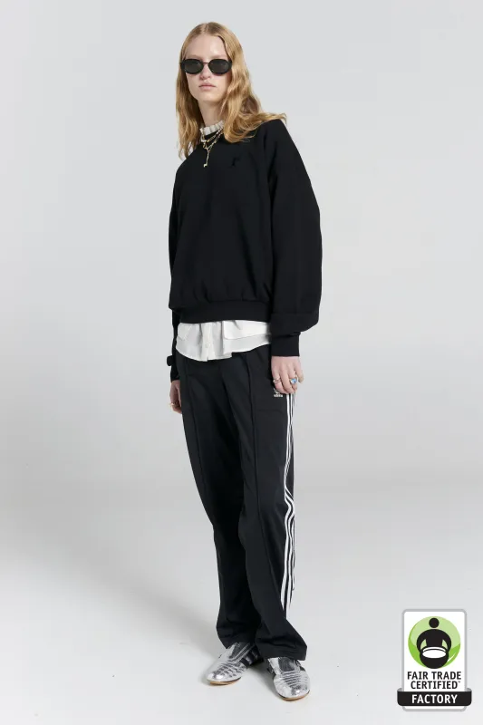 Runaway Girl Organic Cotton Crewneck Sweatshirt Black sold by Karen Walker