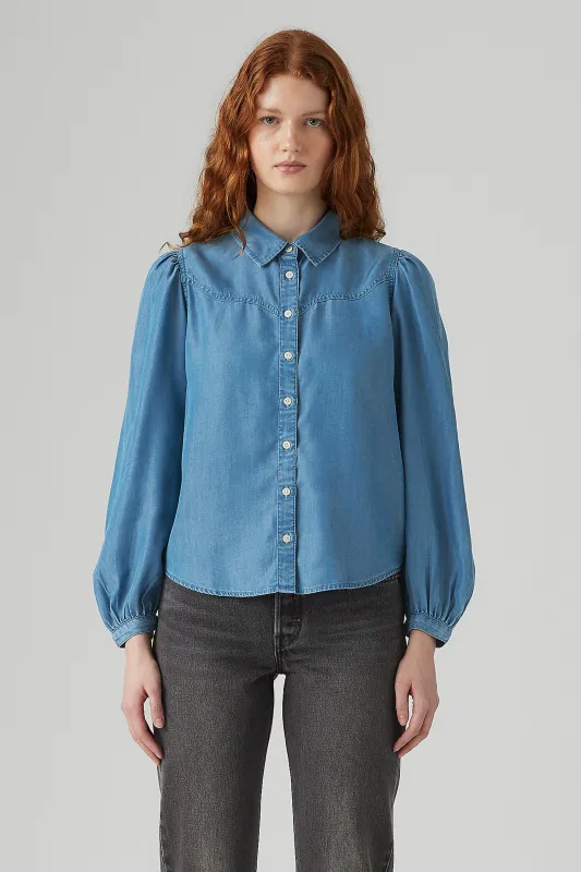 Journey Western Fashion Shirt Bright Mid Stone made by Levi's