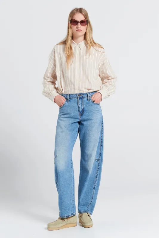 Baggy Dad Barrel Jeans Easy Days Barrel Blue sold by Karen Walker