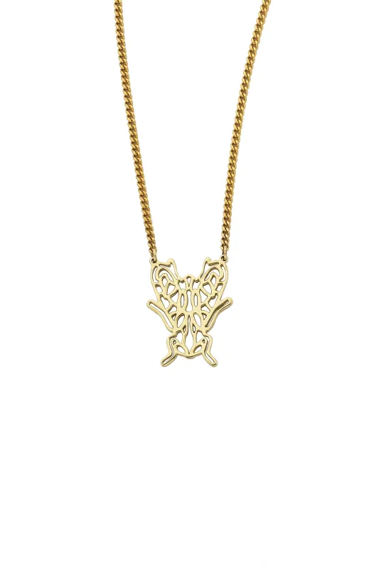 Filigree Fly Necklace Gold sold by Karen Walker