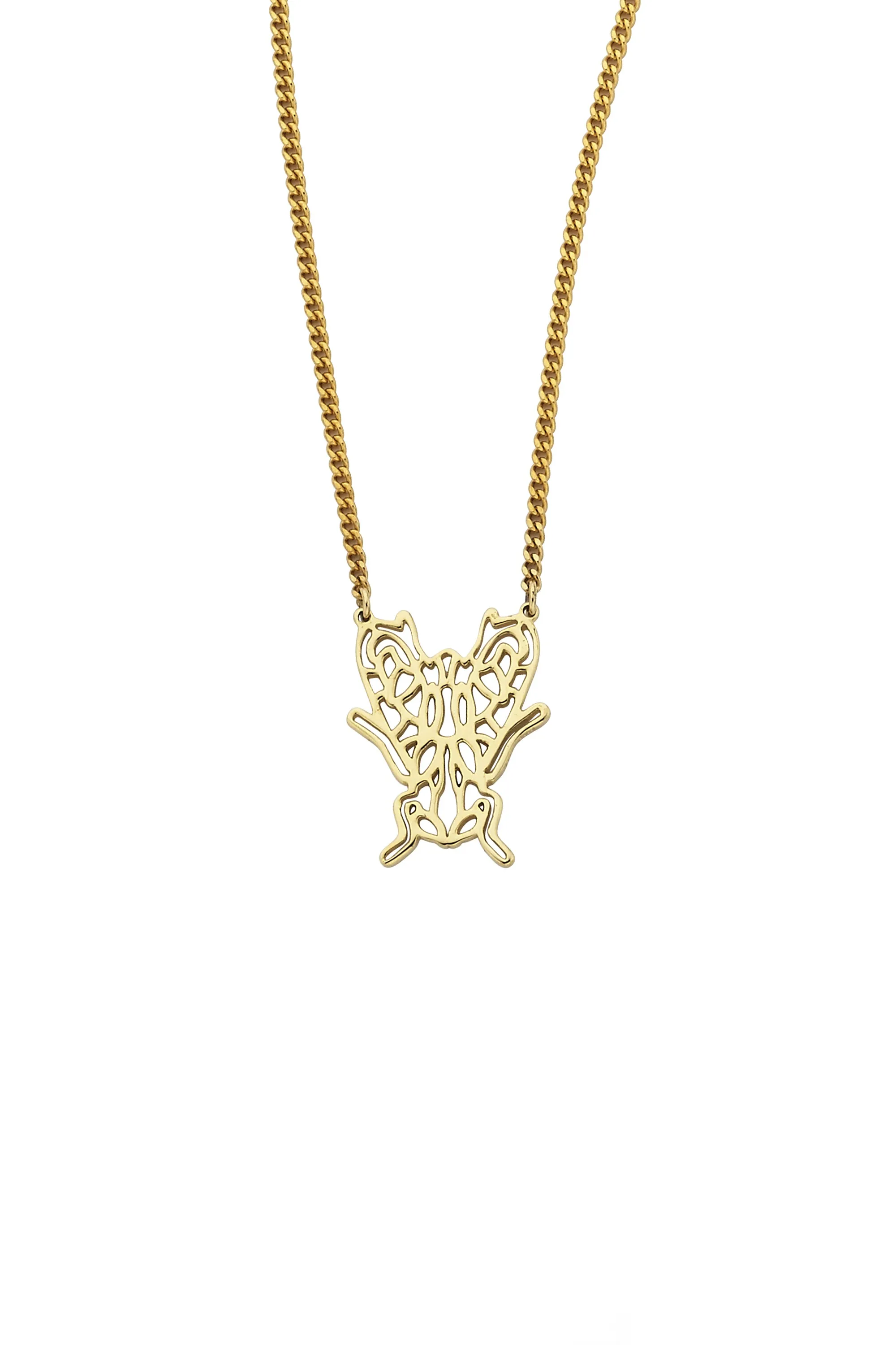 Filigree Fly Necklace Gold sold by Karen Walker
