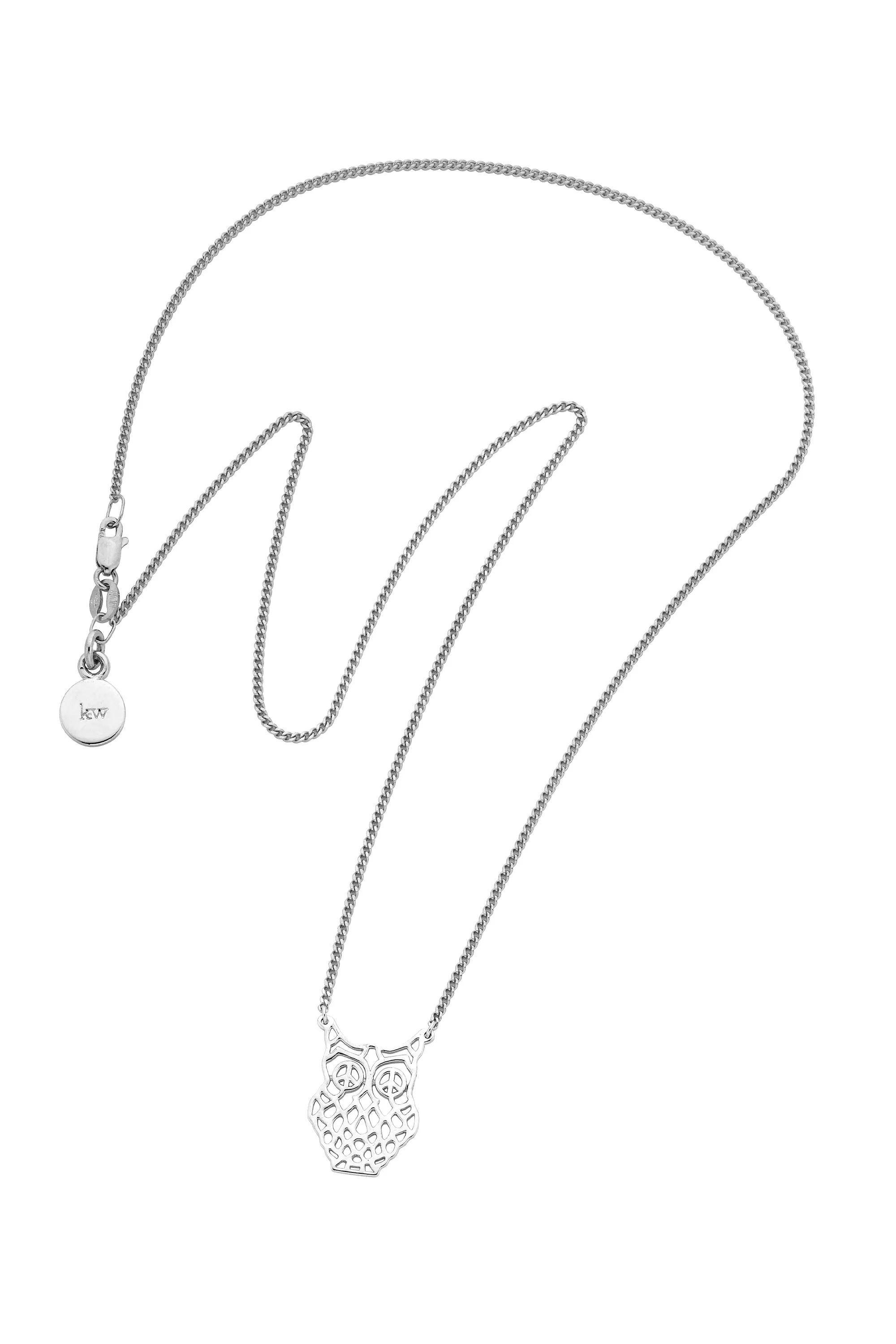 Filigree Owl Necklace Silver sold by Karen Walker product image thumbnail 2