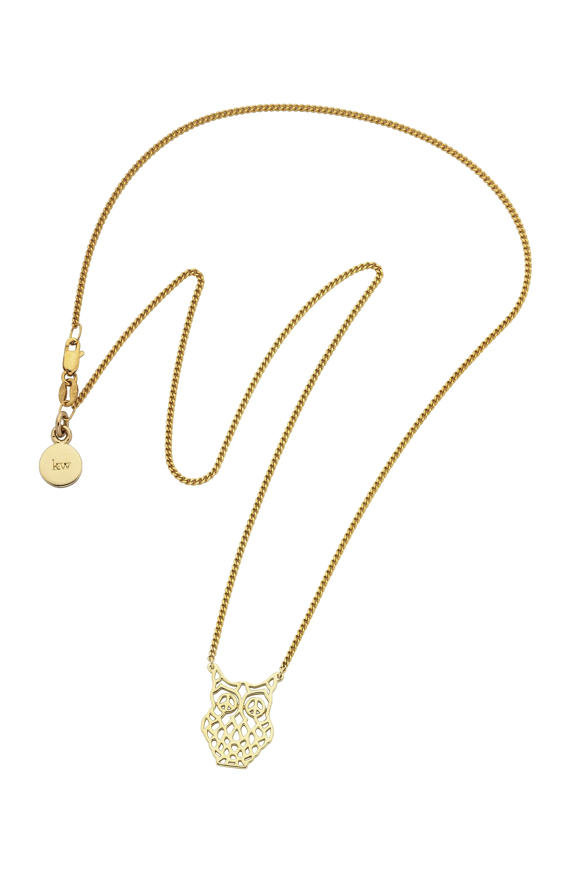 Filigree Owl Necklace Gold sold by Karen Walker product image thumbnail 2