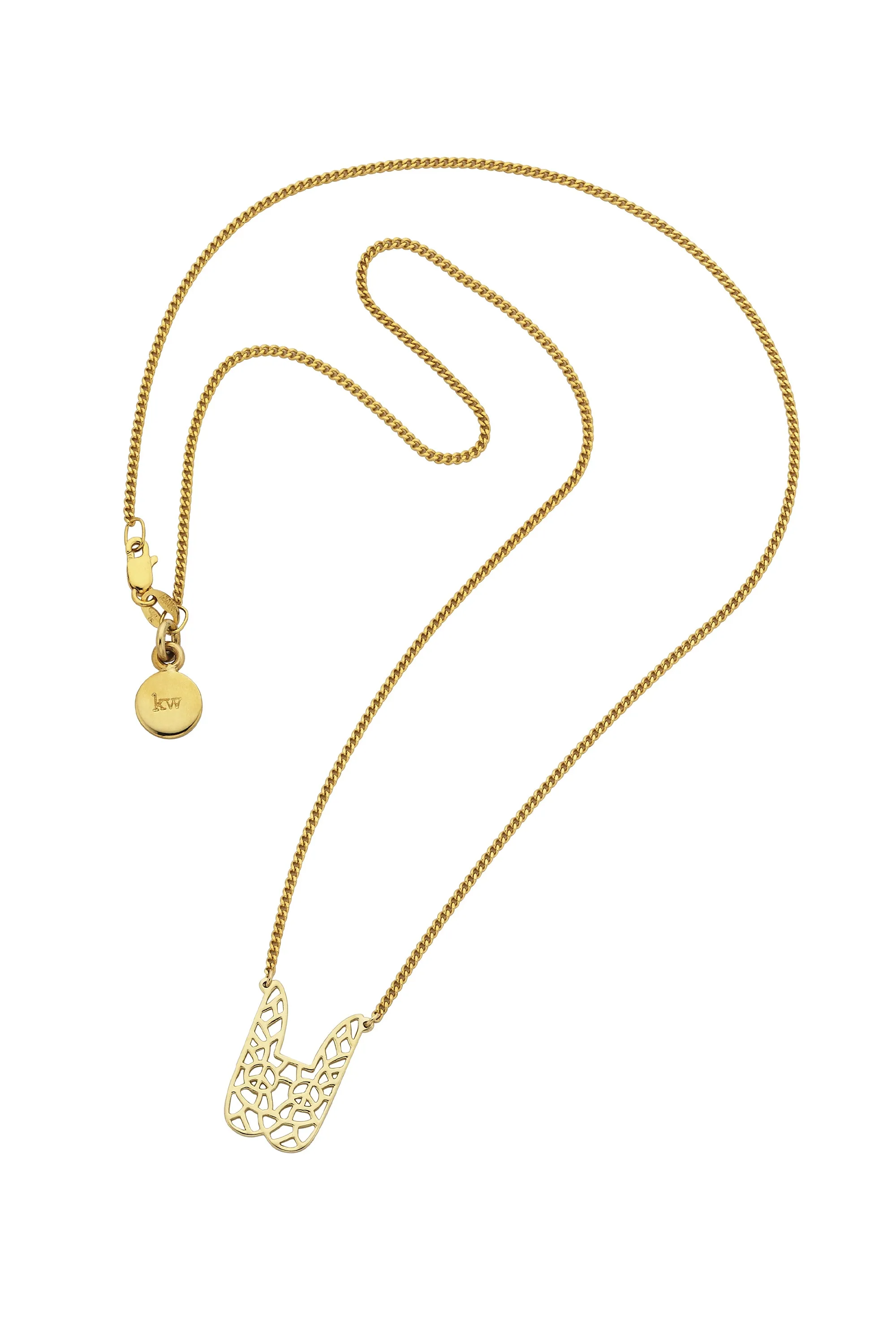 Filigree Bunny Necklace Gold sold by Karen Walker product image thumbnail 2