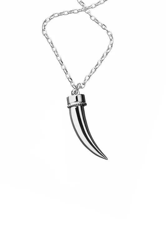 Tusk Necklace Silver sold by Karen Walker