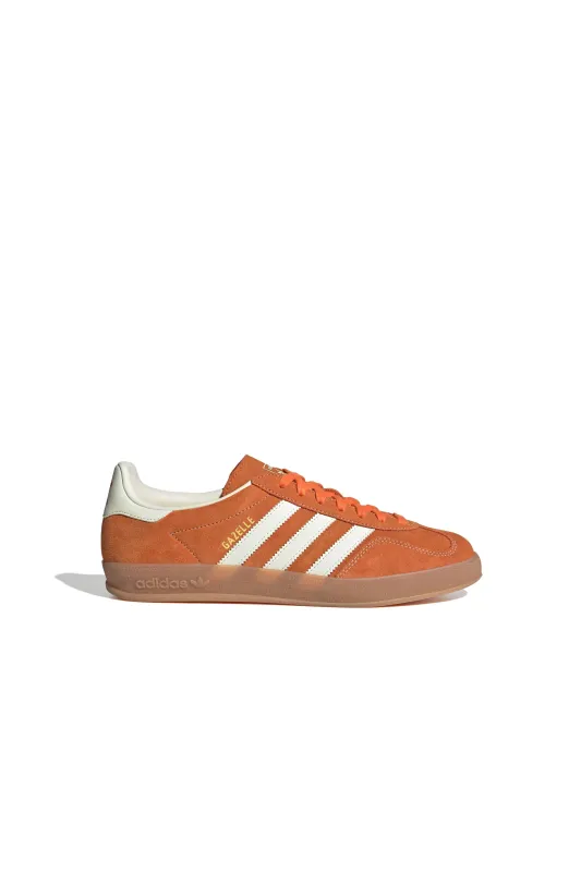 Gazelle Indoor Shoes Orange/Off White/Gold Metallic sold by Karen Walker