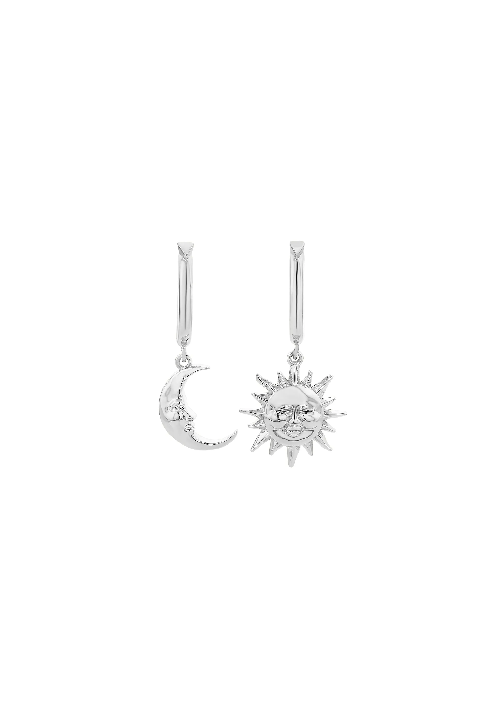 Sun & Moon Hoops Silver sold by Karen Walker product image thumbnail 2