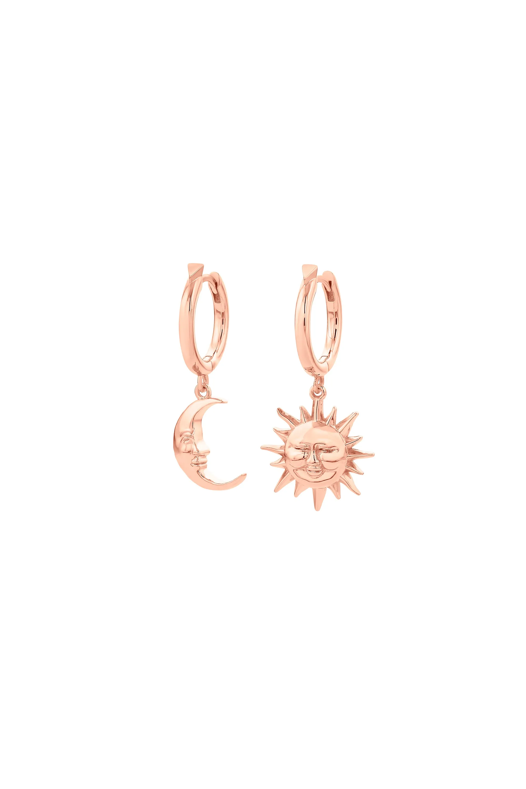 Sun & Moon Hoops Rose Gold sold by Karen Walker