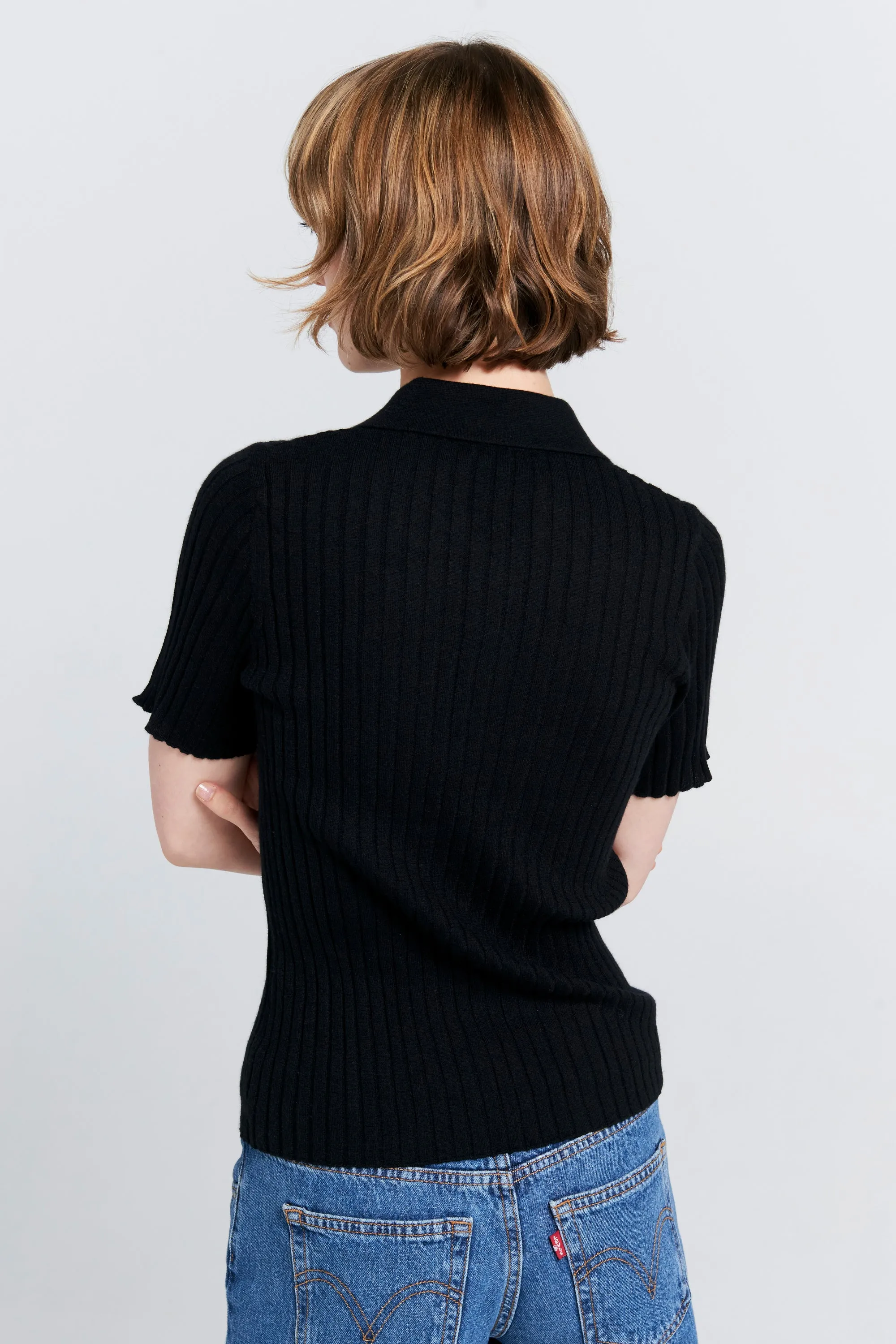 Peony Cashmere Polo Black sold by Karen Walker product image thumbnail 3