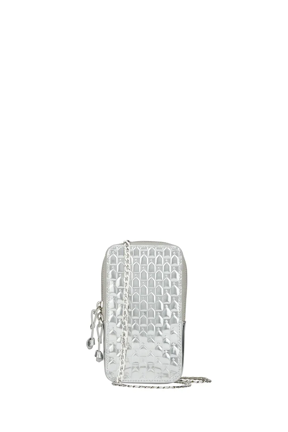 Monogram Mini Bag Silver Patent Leather sold by Karen Walker