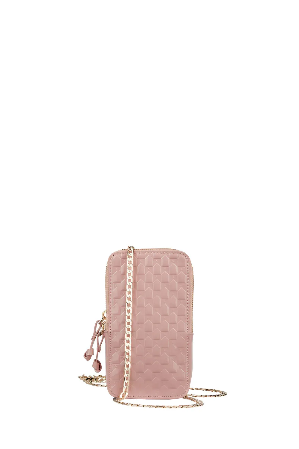 Monogram Mini Bag Pink Patent Leather sold by Karen Walker