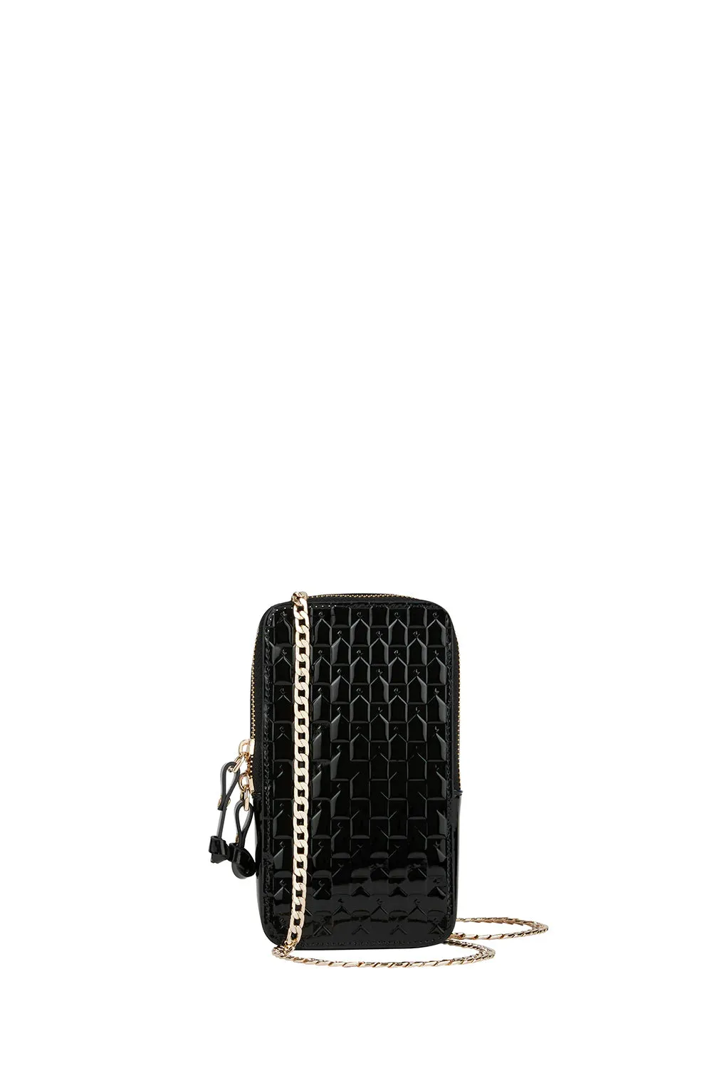 Monogram Mini Bag Black Patent Leather sold by Karen Walker