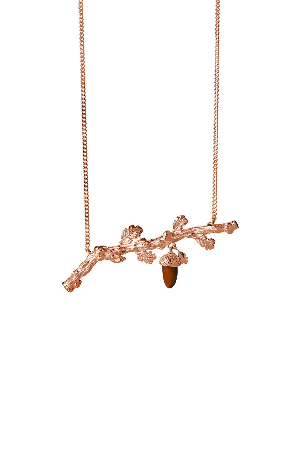 Oak Branch Necklace Rose Gold sold by Karen Walker