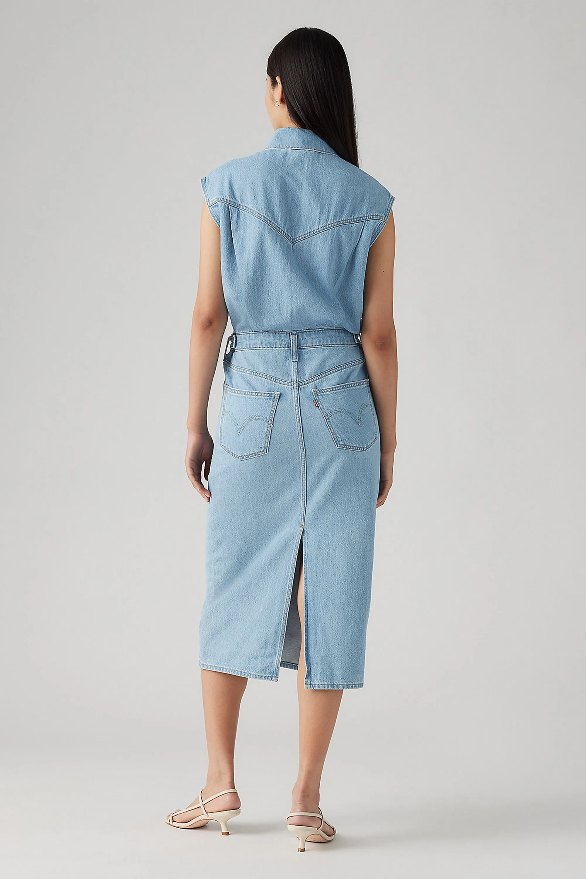 Iconic Sleeveless Dress Wrapped in Blue sold by Karen Walker product image thumbnail 3