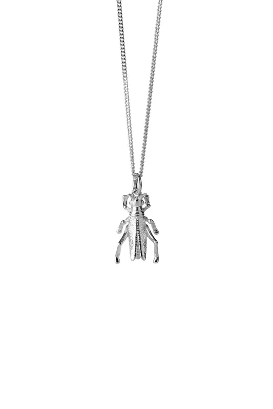 Grasshopper Necklace Silver sold by Karen Walker