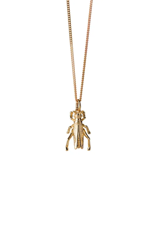 Grasshopper Necklace Gold sold by Karen Walker