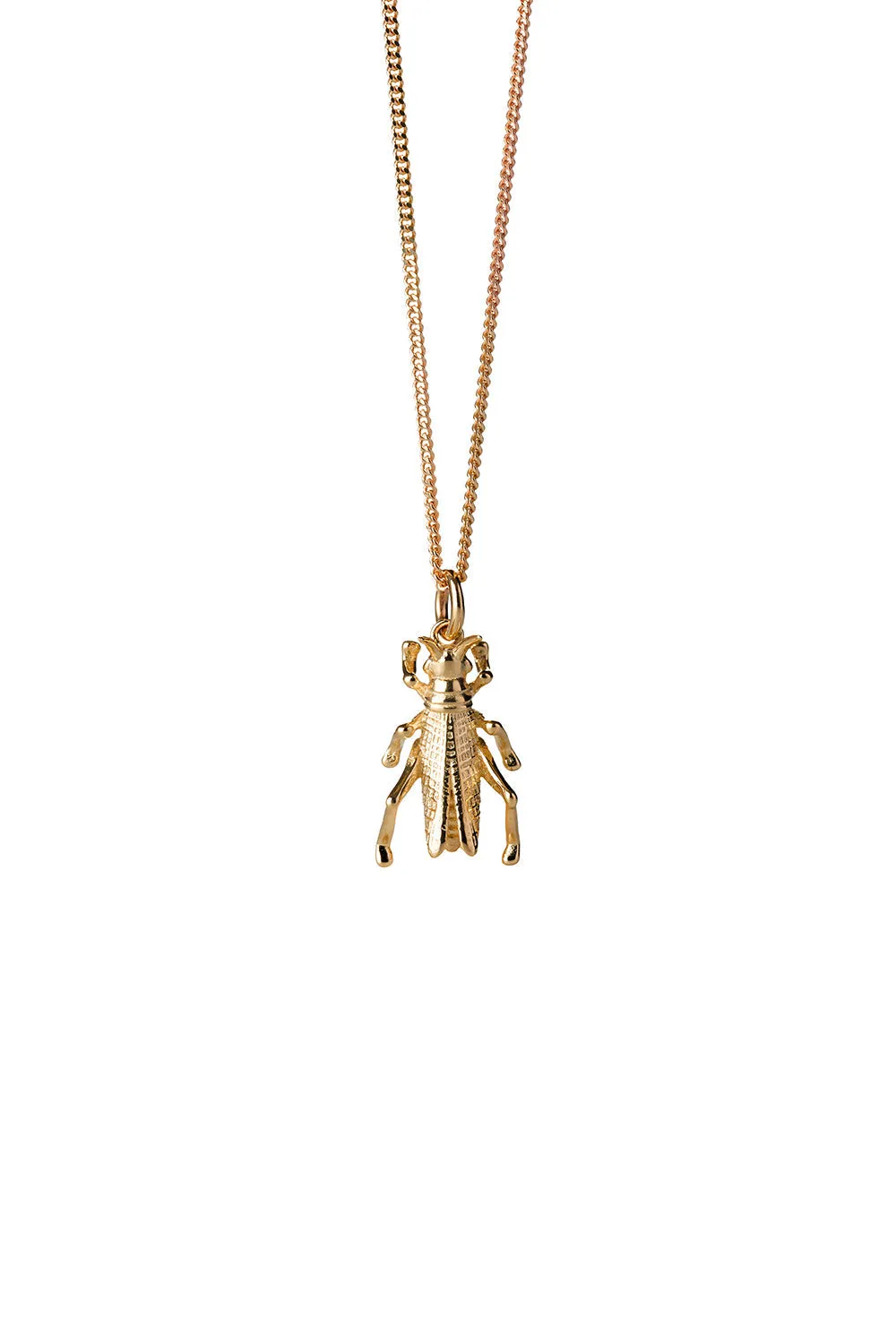 Grasshopper Necklace Gold sold by Karen Walker