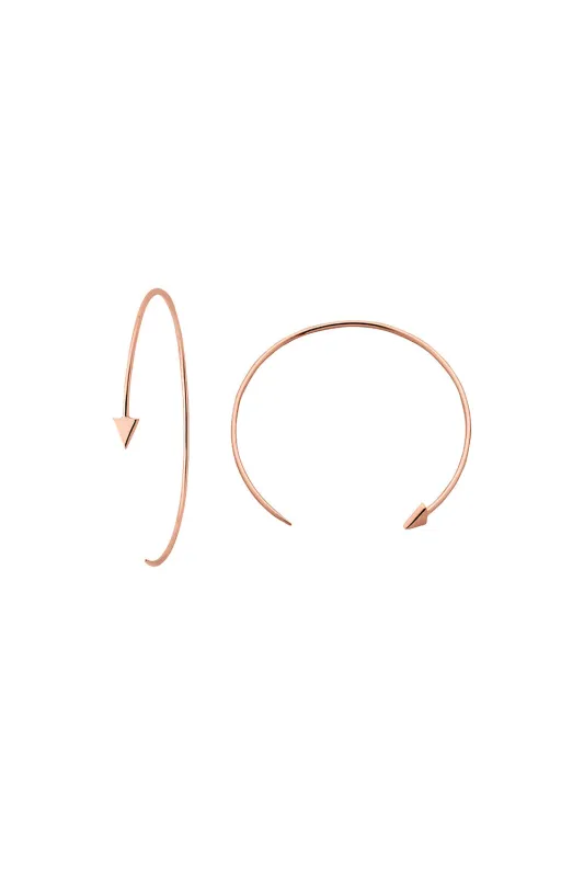 Kinetic Hoop Earrings Rose Gold sold by Karen Walker