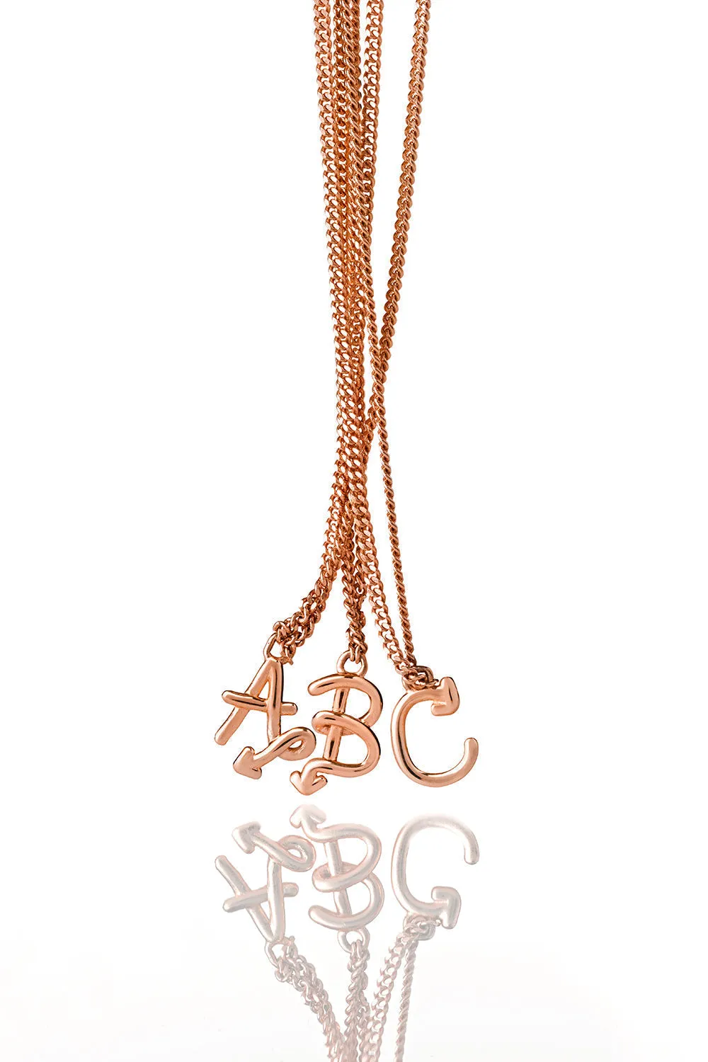 Single Initial Necklace Rose Gold sold by Karen Walker product image thumbnail 3
