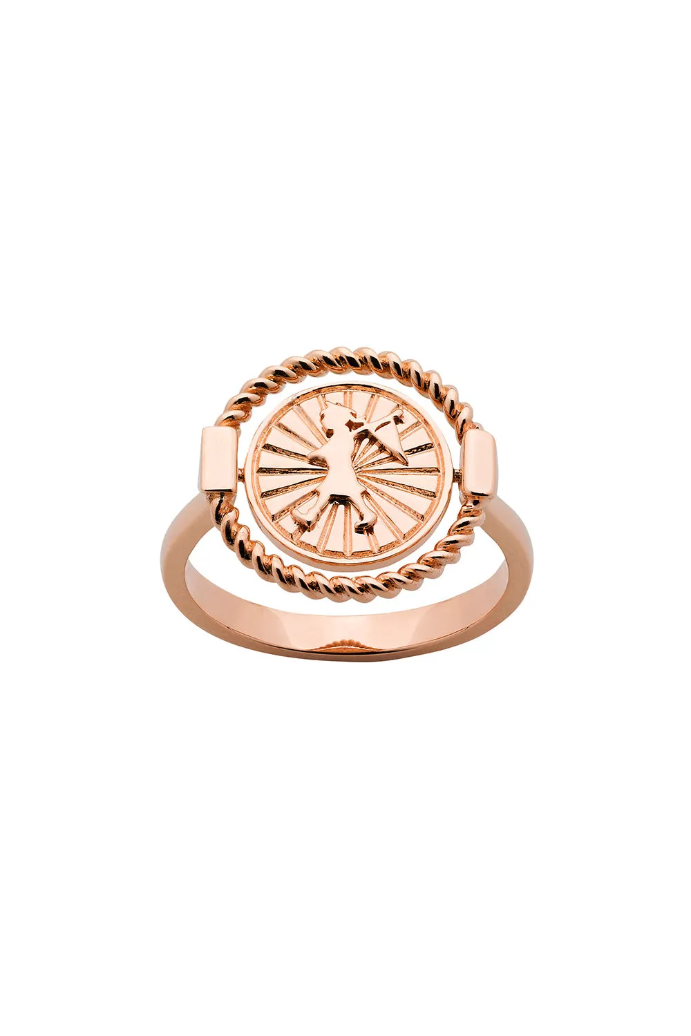 Voyager Spin Ring Rose Gold sold by Karen Walker