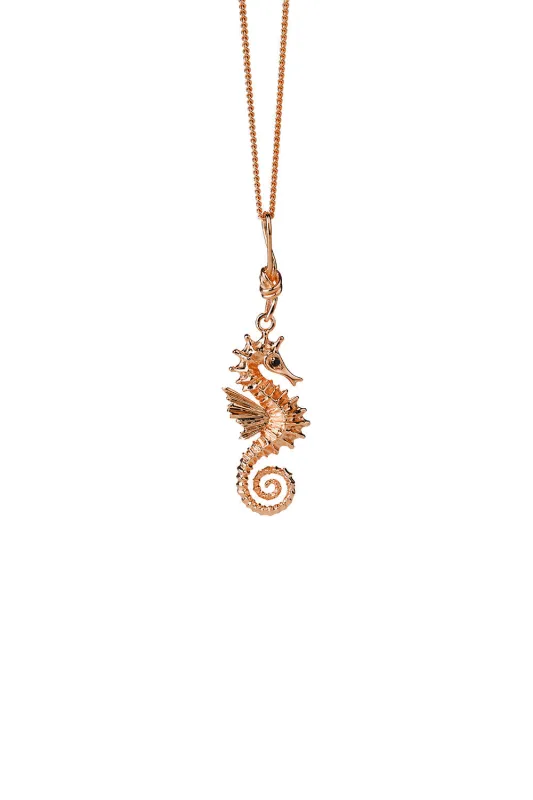 Seahorse Necklace Rose Gold sold by Karen Walker