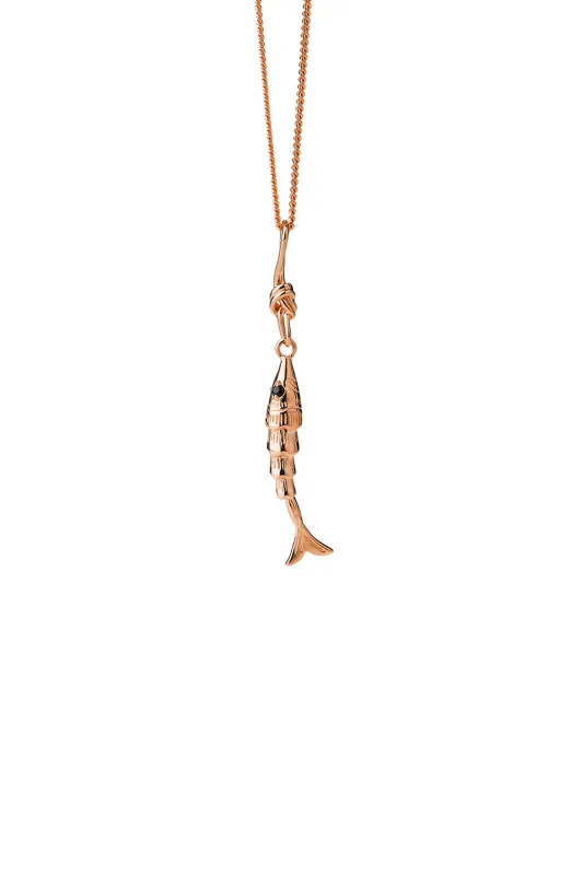Lure Fish Necklace Rose Gold sold by Karen Walker