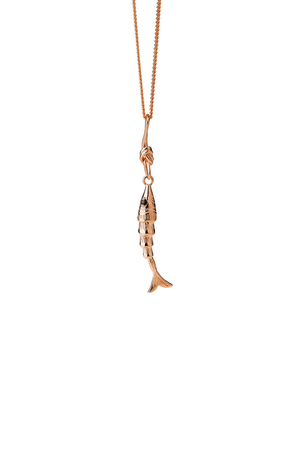 Lure Fish Necklace Rose Gold sold by Karen Walker