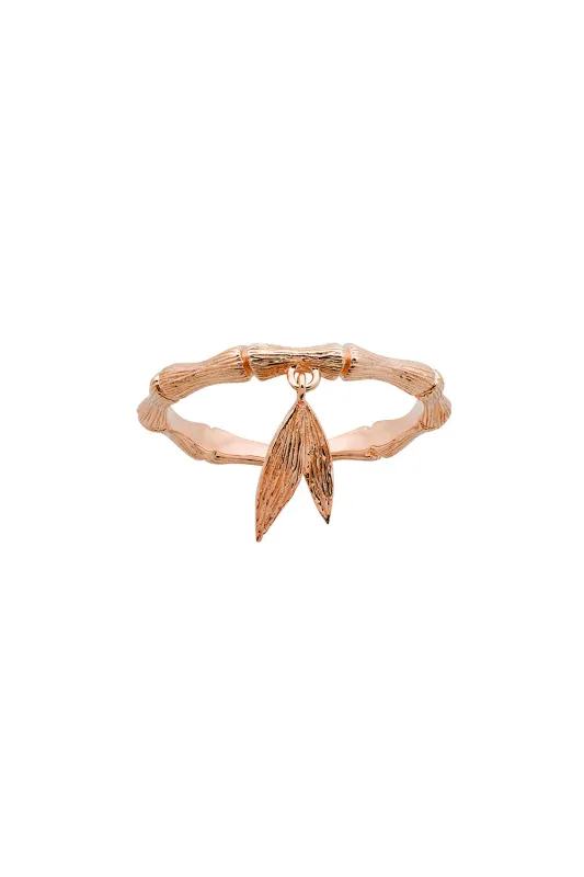 Bamboo Ring Rose Gold sold by Karen Walker