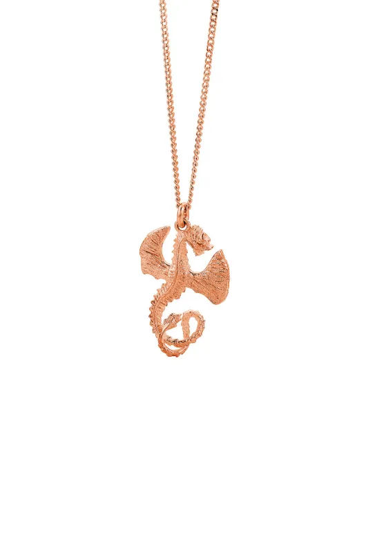 Dragon Necklace Rose Gold sold by Karen Walker