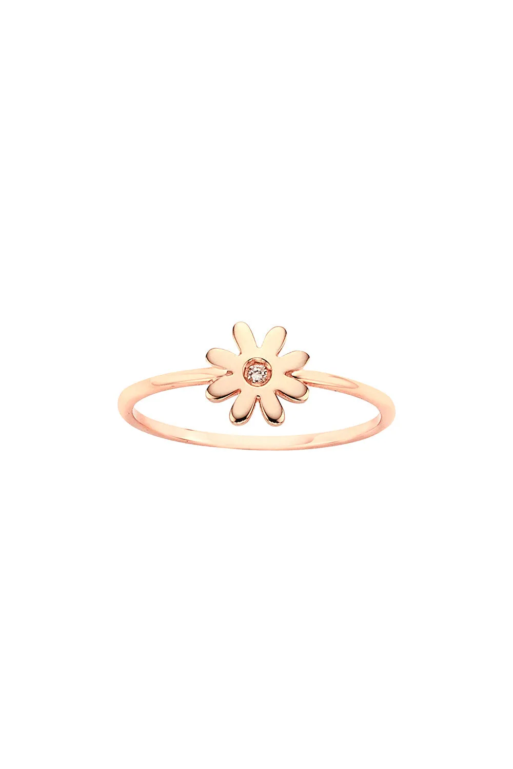 Mini Daisy Ring Rose Gold sold by Karen Walker