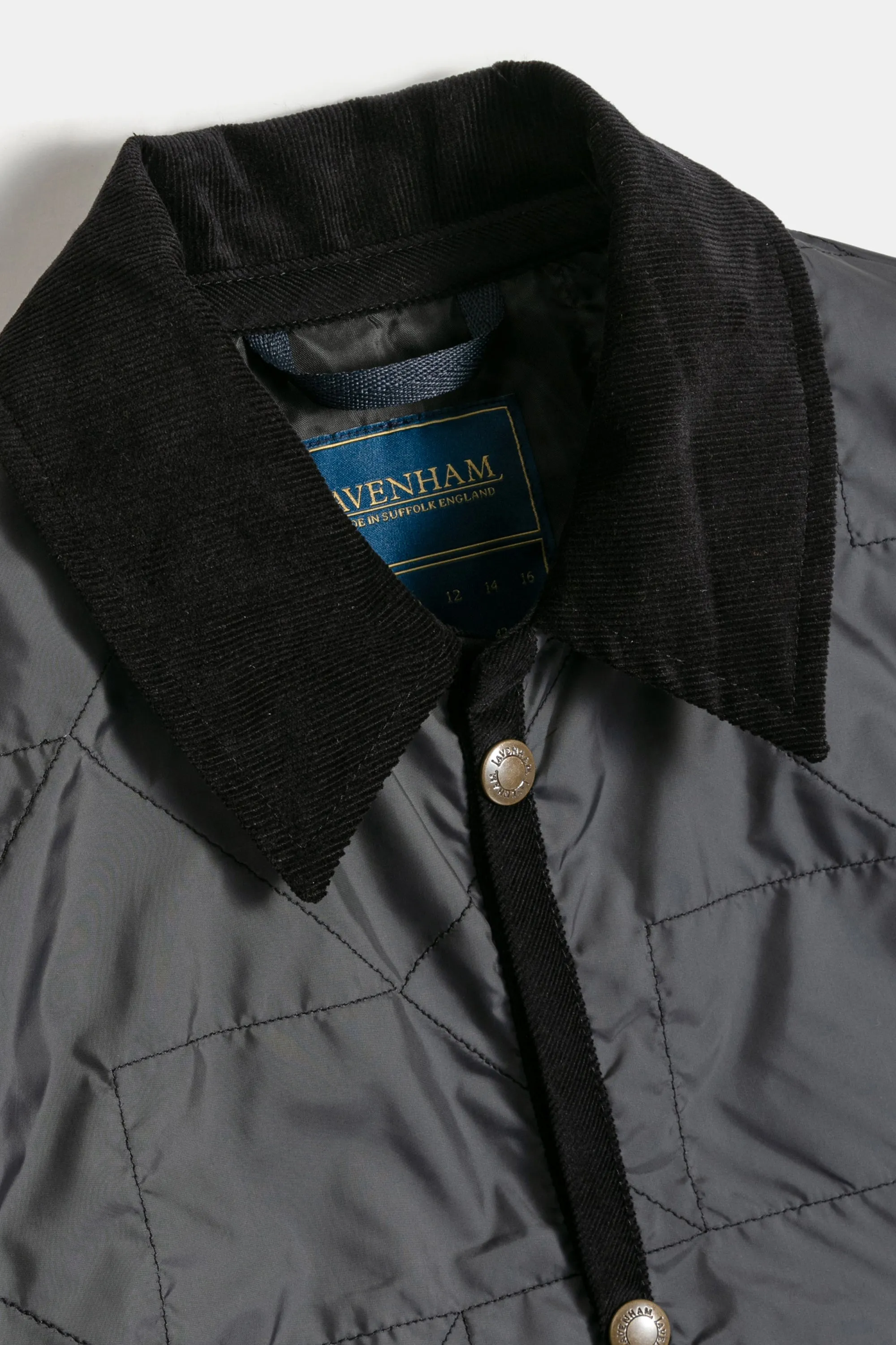 Unwadded Cropped Raydon Gilet Lamp Black sold by Karen Walker product image thumbnail 3