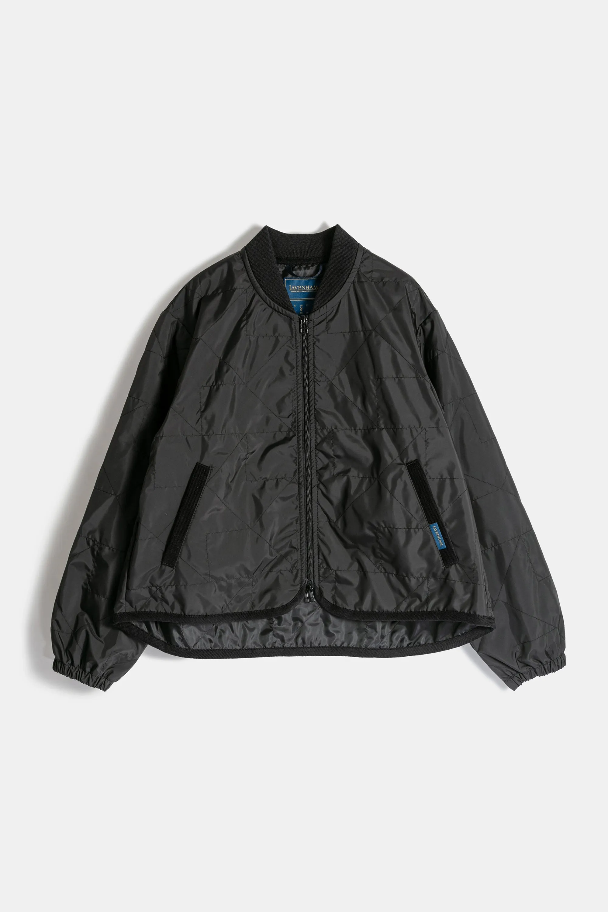 Unwadded Bomber Jacket Sable Black sold by Karen Walker