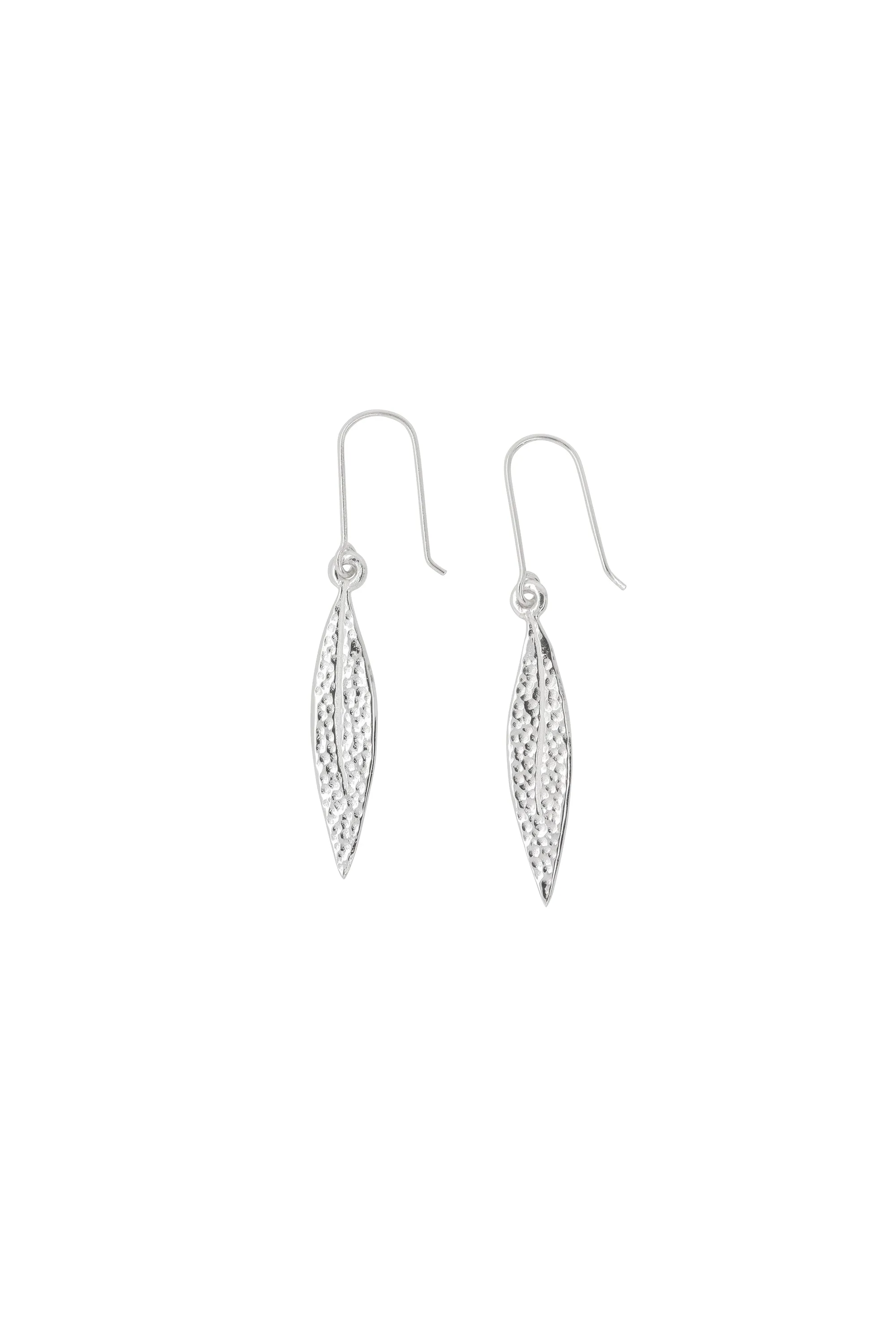 Leaf Earrings Silver sold by Karen Walker