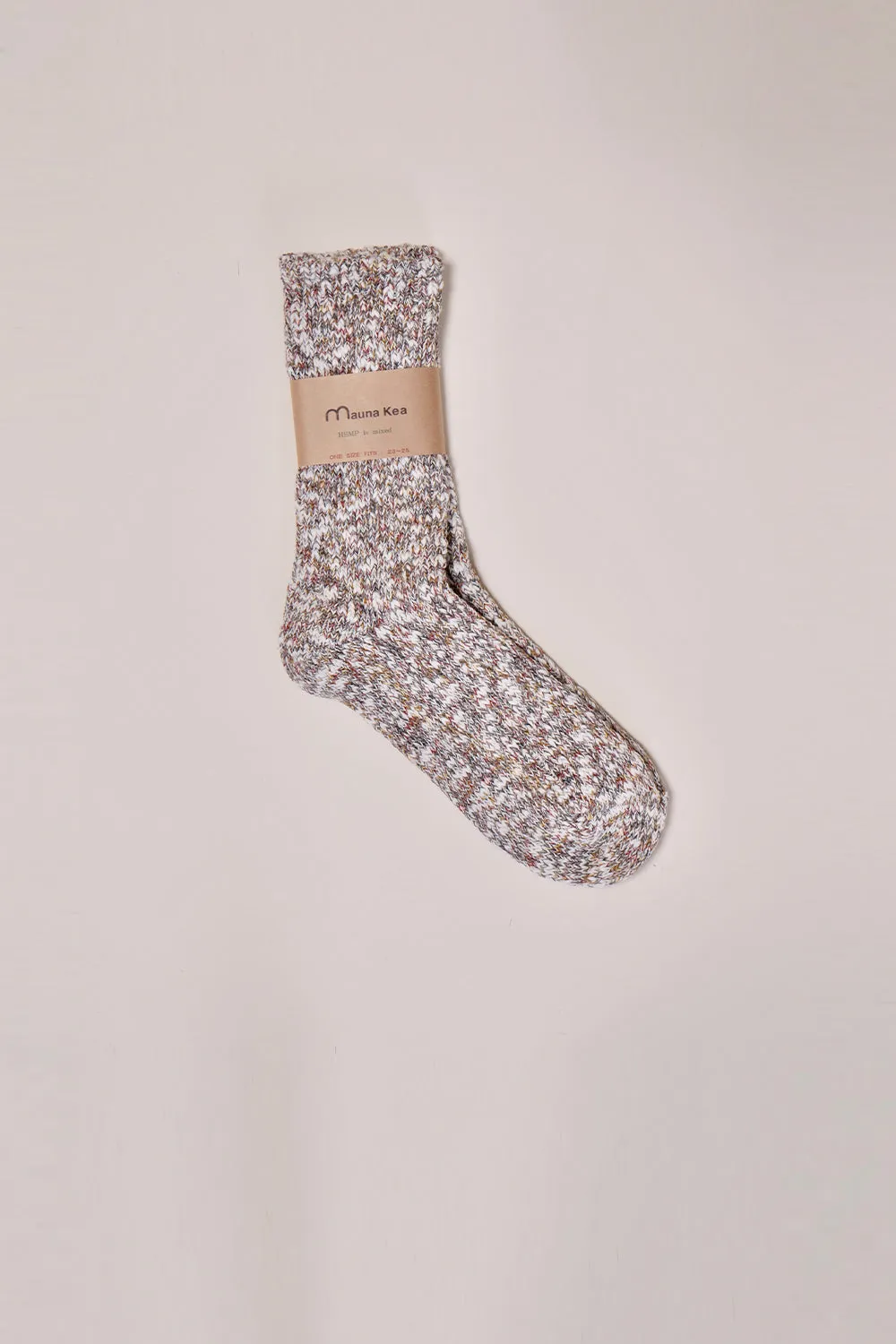 Slub Nep Twister Heather Multi Mix Socks Gray sold by Karen Walker