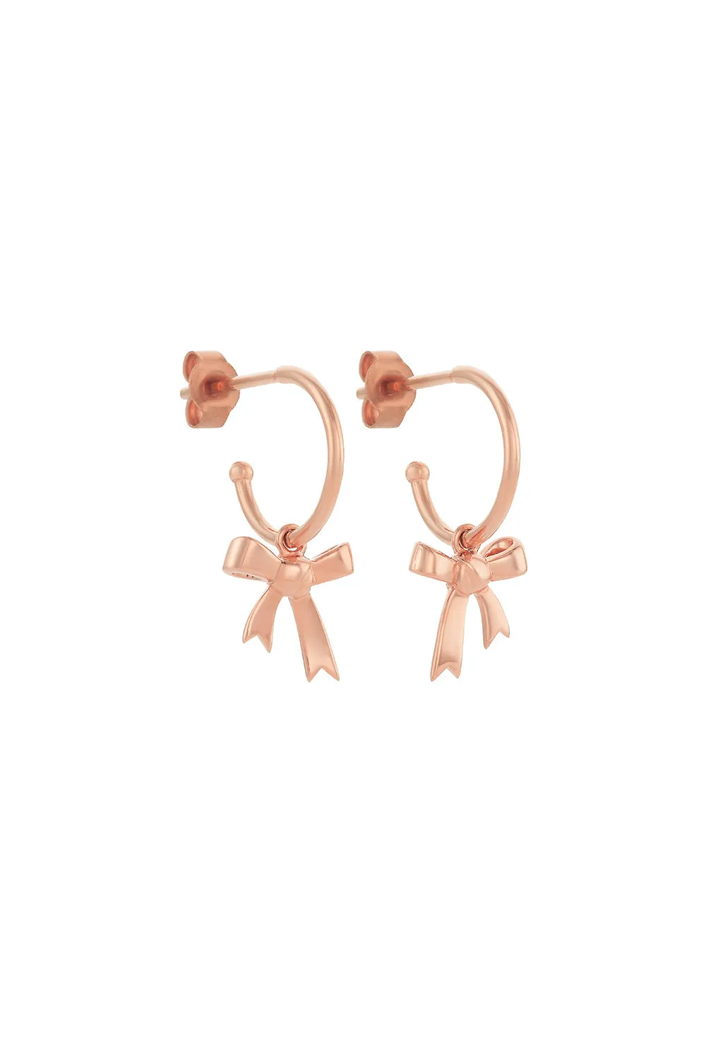 Bow Hoop Earrings Rose Gold sold by Karen Walker product image thumbnail 2