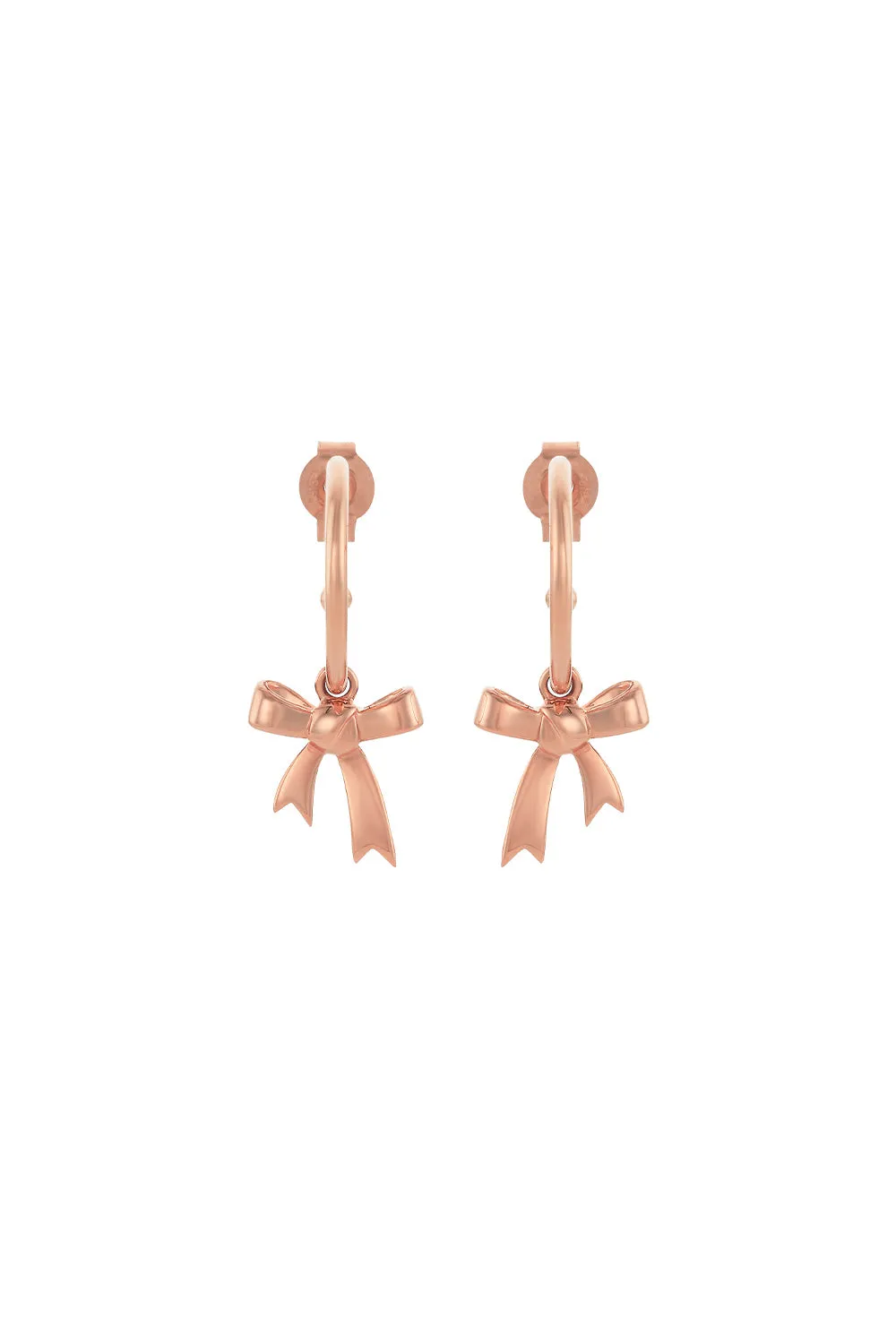 Bow Hoop Earrings Rose Gold sold by Karen Walker product image thumbnail 3