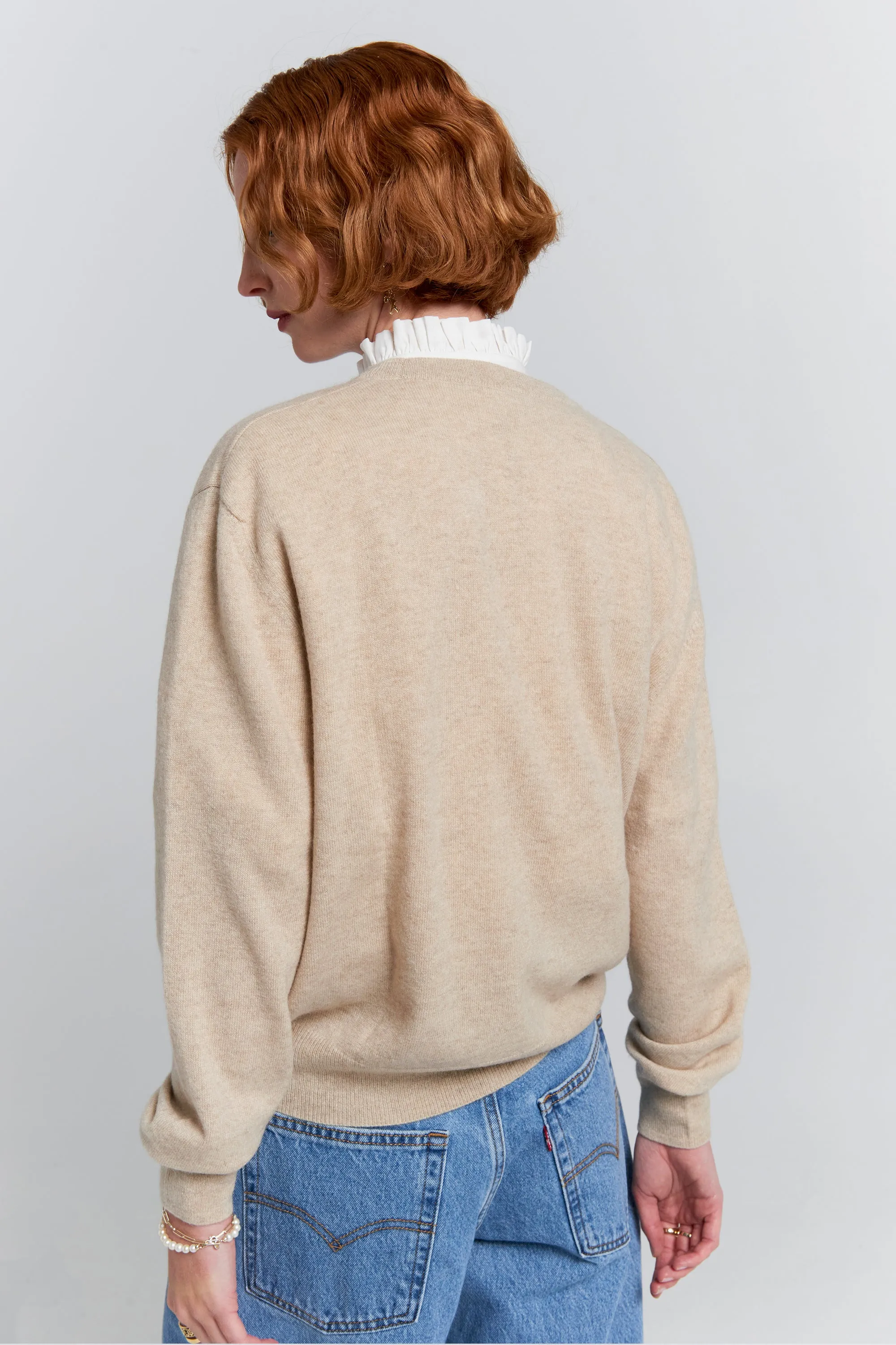 Classic Cashmere Sweater Stone Marle sold by Karen Walker product image thumbnail 3
