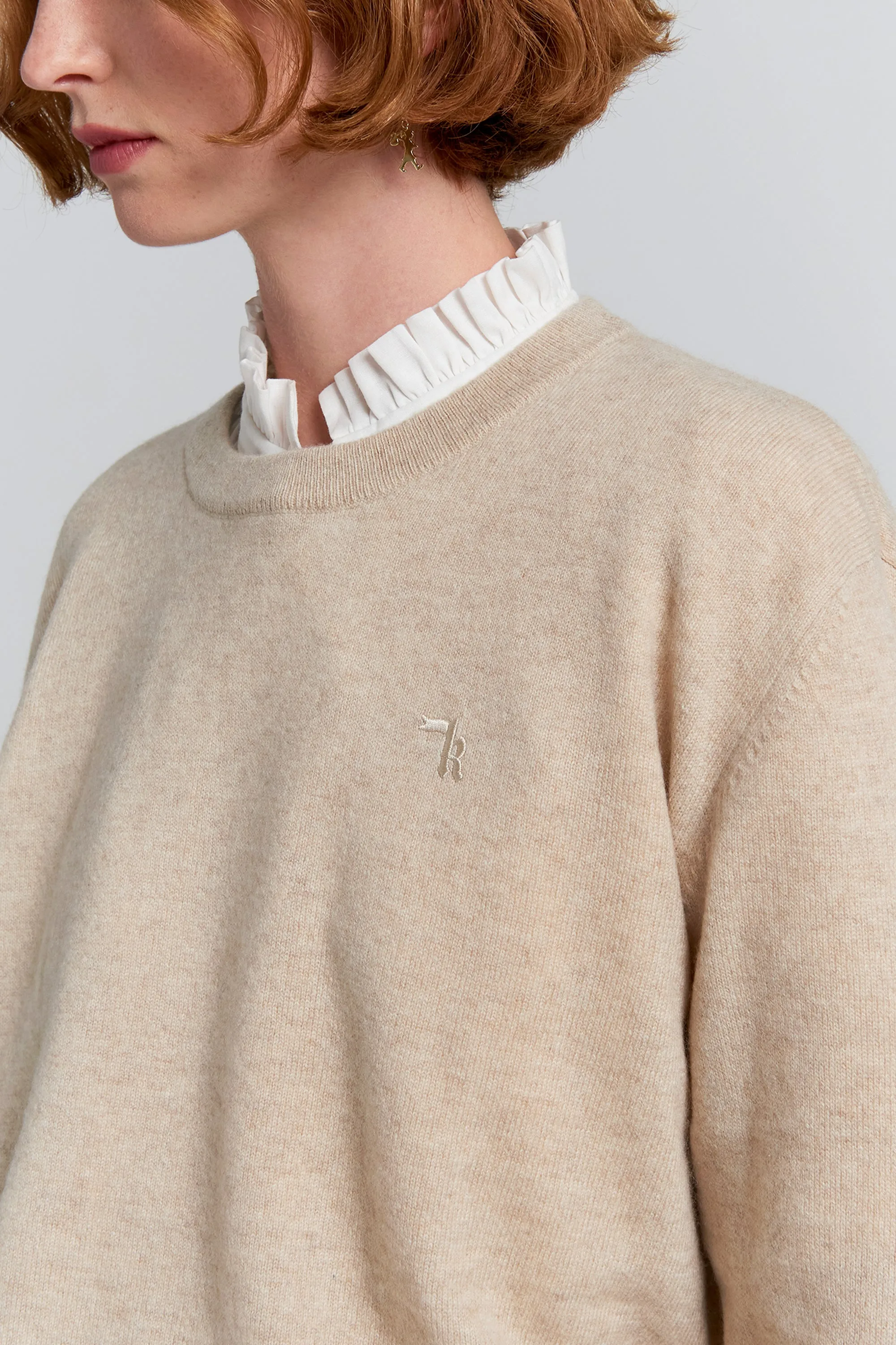 Classic Cashmere Sweater Stone Marle sold by Karen Walker product image thumbnail 4