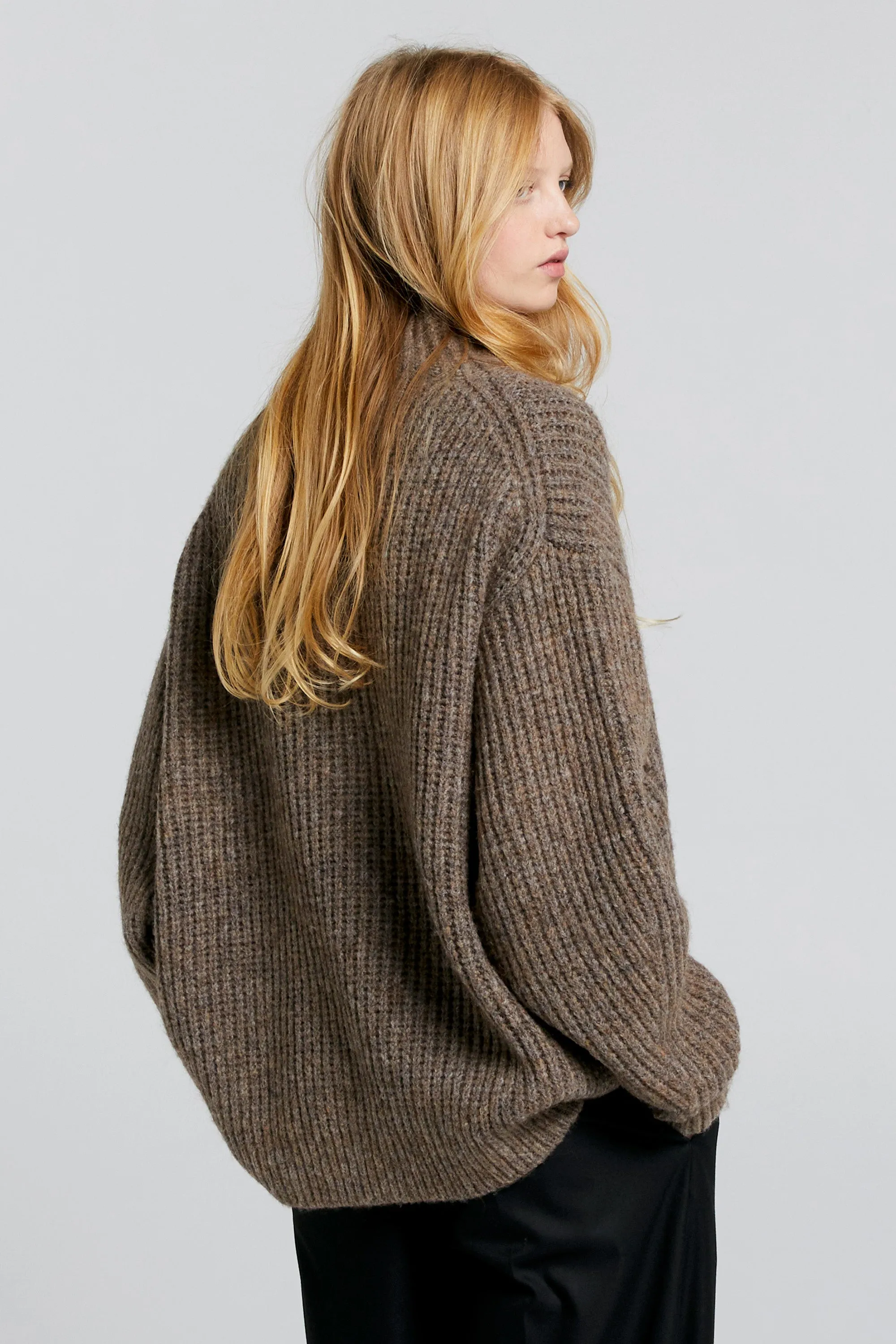 Funnel Neck Sweater Walnut sold by Karen Walker product image thumbnail 3