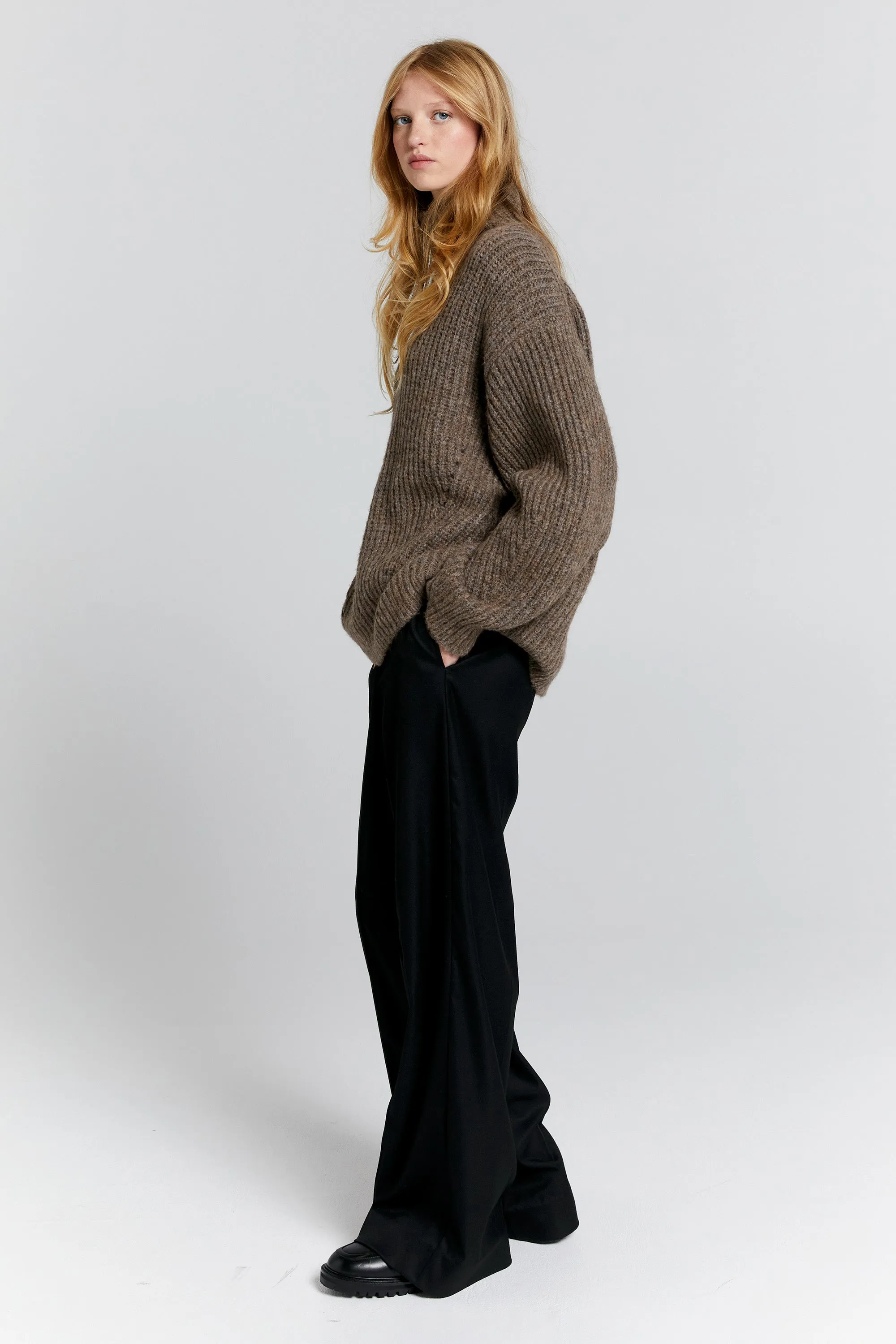 Funnel Neck Sweater Walnut sold by Karen Walker product image thumbnail 2