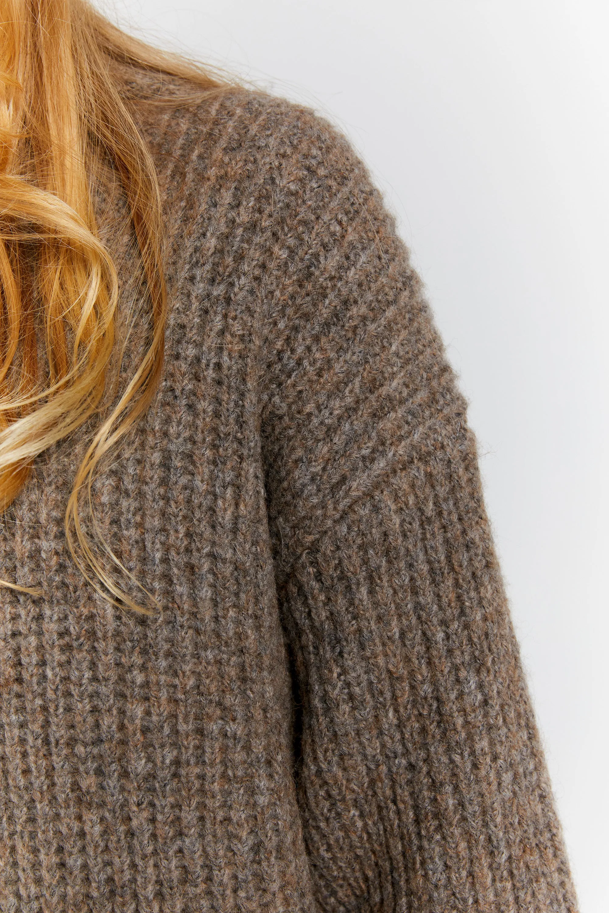 Funnel Neck Sweater Walnut sold by Karen Walker product image thumbnail 4