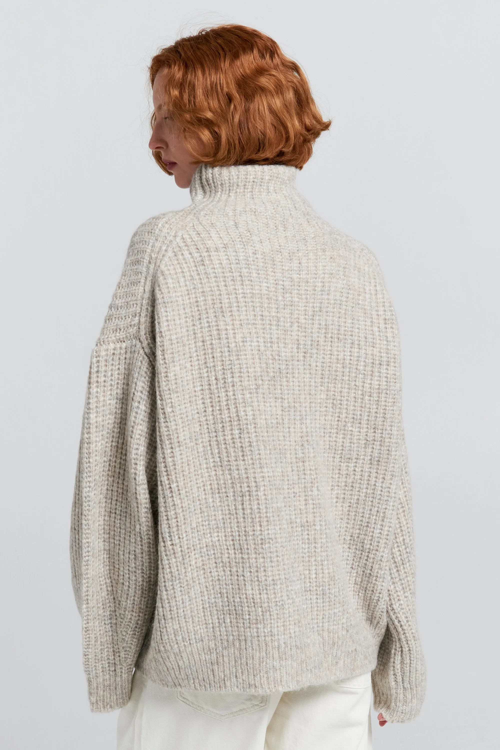 Funnel Neck Sweater Driftwood sold by Karen Walker product image thumbnail 4