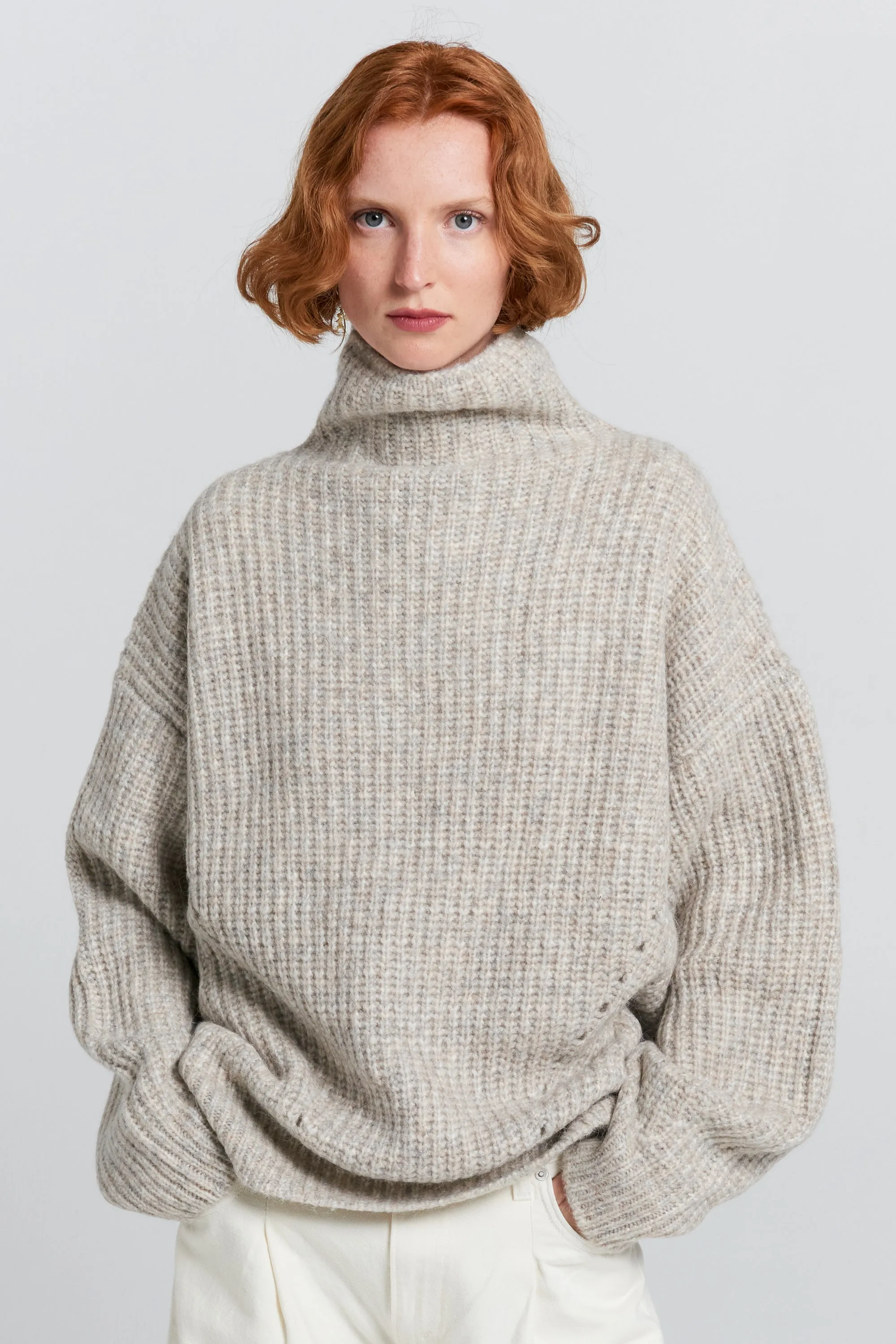 Funnel Neck Sweater Driftwood sold by Karen Walker product image thumbnail 2