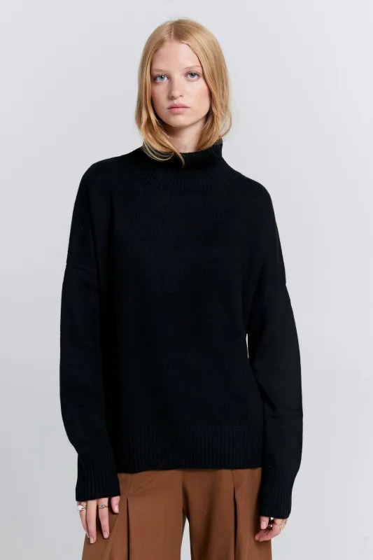 Carmen Oversized Turtleneck Sweater Black sold by Karen Walker