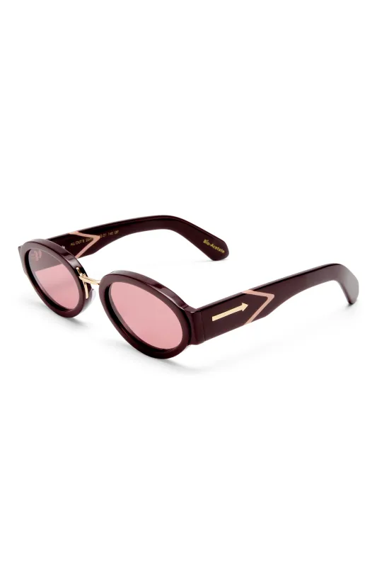 All Out Oxblood sold by Karen Walker