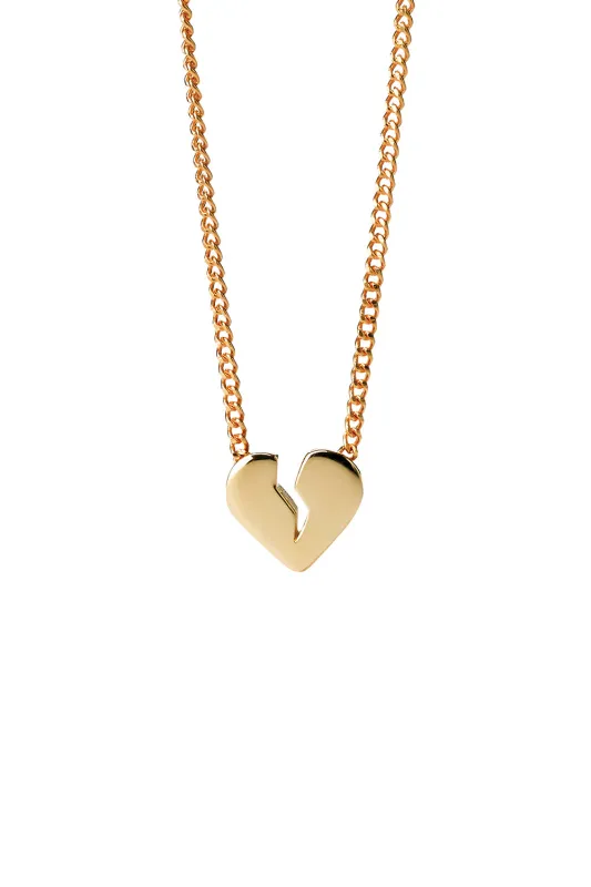 Broken Heart Necklace Gold sold by Karen Walker