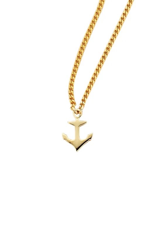 Mini Anchor Necklace Gold sold by Karen Walker